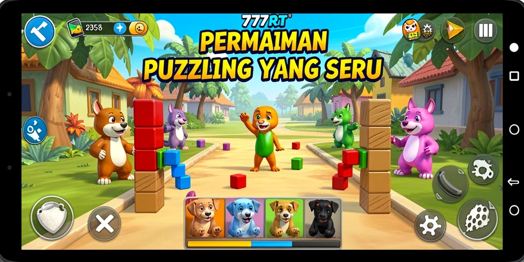 Gameplay seru Match-3 di 777RT dengan tantangan yang memikat.