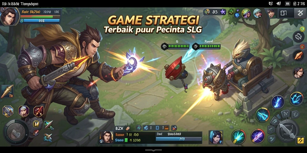 Tampilan gameplay 8ZK menampilkan pertempuran strategi yang menegangkan.