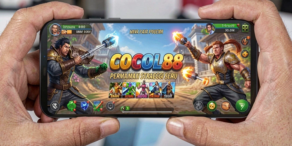 Tangkapan layar menunjukkan pertempuran strategis yang mendebarkan di COCOL88.