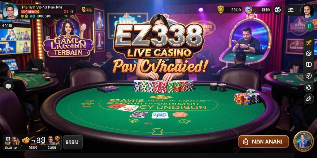 Tampilan gameplay Live Casino yang mendebarkan dan interaktif.