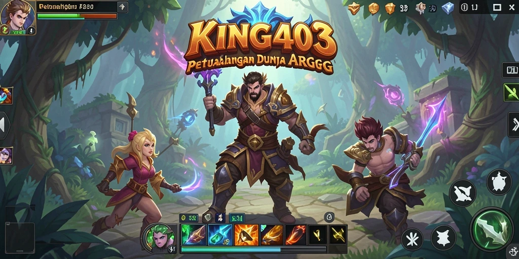 Tangkapan layar menunjukkan aksi seru dalam KING403 ARPG.