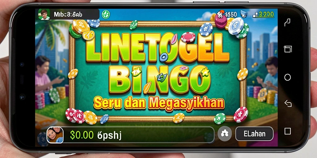 Tampilan gameplay seru LINETOGEL dengan kartu Bingo.