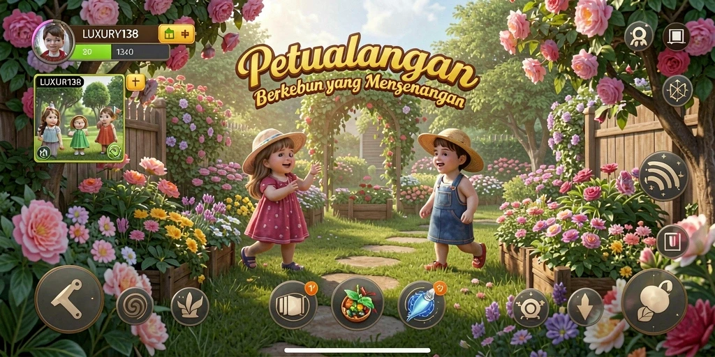 Tampilan menawan dari gameplay LUXURY138 yang penuh petualangan bertani.