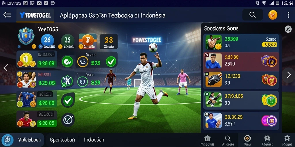 Tampilan gameplay Sportsbook YOWESTOGEL yang menarik dan modern.